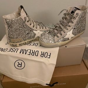 Golden Goose Fancy Glitter Suede Hightops